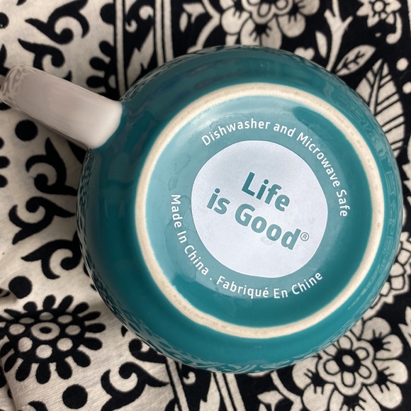 ✨4🛒 $20 ✨  ''Life Is Good'' ''Stay true''-Coffee Tea Mug Blue & White - Picture 4 of 8